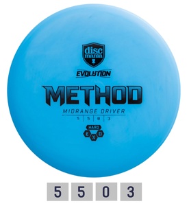 Diskgolfo diskas Midrange Driver HARD EXO METHOD Evolution Blue